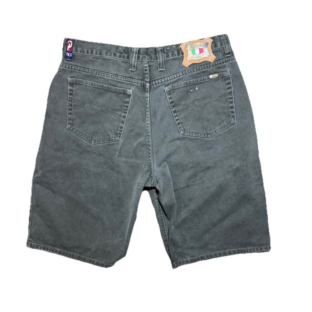 Vintage Paco Jeans Skater Denim Shorts Gray 90s Y2K Grunge Baggy Men’s 34